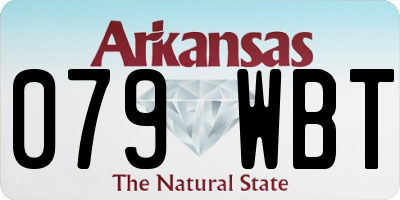 AR license plate 079WBT