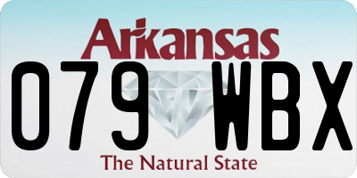 AR license plate 079WBX