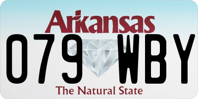 AR license plate 079WBY