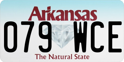 AR license plate 079WCE