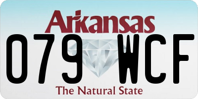 AR license plate 079WCF
