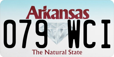 AR license plate 079WCI
