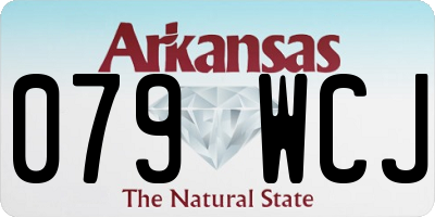 AR license plate 079WCJ