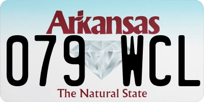 AR license plate 079WCL