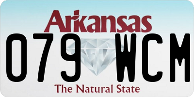 AR license plate 079WCM