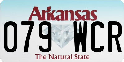 AR license plate 079WCR