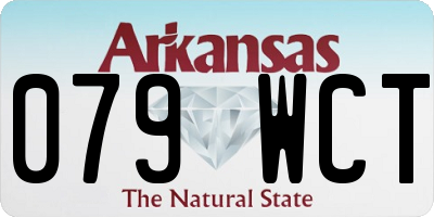 AR license plate 079WCT