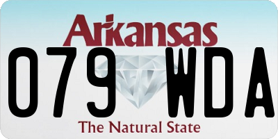 AR license plate 079WDA