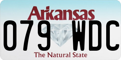 AR license plate 079WDC