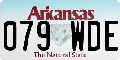 AR license plate 079WDE
