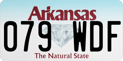 AR license plate 079WDF