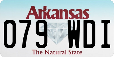 AR license plate 079WDI