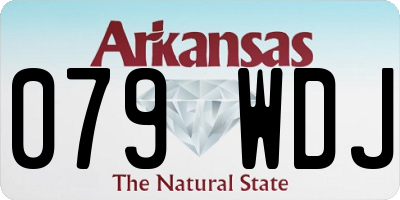 AR license plate 079WDJ