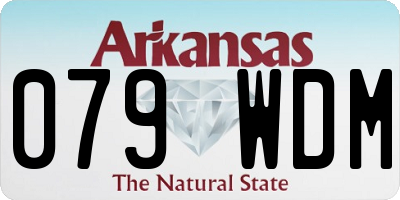 AR license plate 079WDM