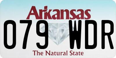 AR license plate 079WDR