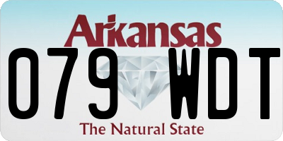 AR license plate 079WDT