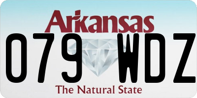 AR license plate 079WDZ