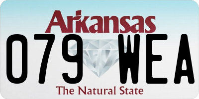 AR license plate 079WEA