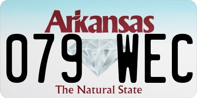 AR license plate 079WEC