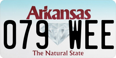 AR license plate 079WEE