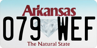 AR license plate 079WEF