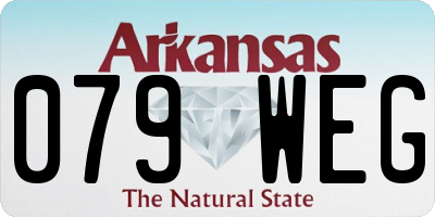 AR license plate 079WEG