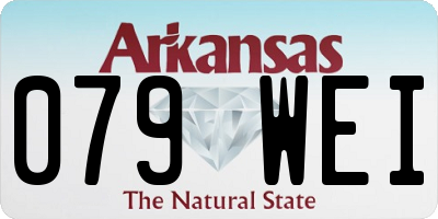AR license plate 079WEI