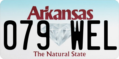 AR license plate 079WEL