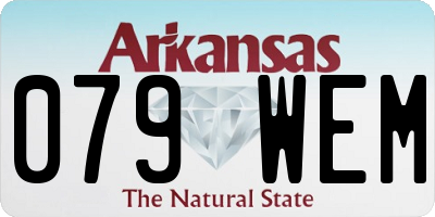 AR license plate 079WEM