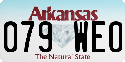 AR license plate 079WEO