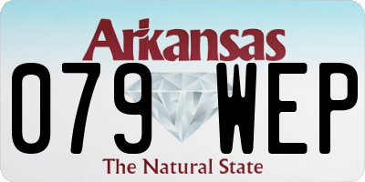 AR license plate 079WEP