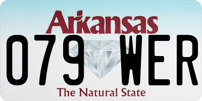 AR license plate 079WER