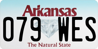 AR license plate 079WES