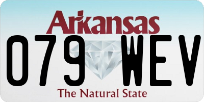 AR license plate 079WEV