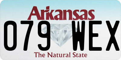 AR license plate 079WEX