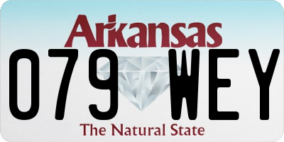 AR license plate 079WEY