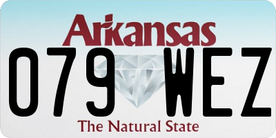 AR license plate 079WEZ