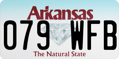 AR license plate 079WFB