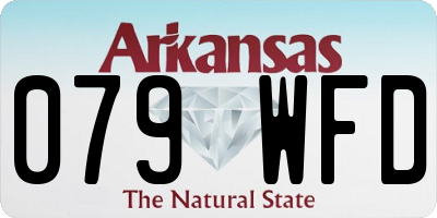 AR license plate 079WFD
