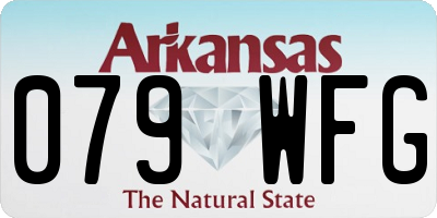 AR license plate 079WFG