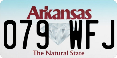 AR license plate 079WFJ
