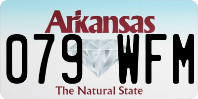 AR license plate 079WFM