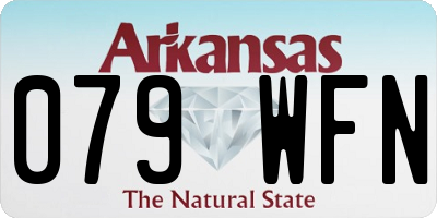 AR license plate 079WFN