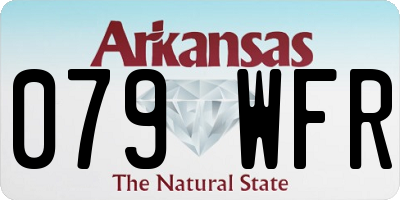 AR license plate 079WFR