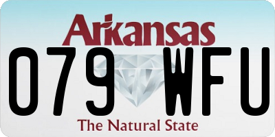 AR license plate 079WFU