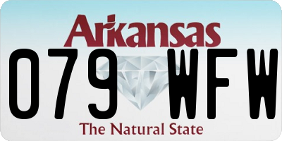 AR license plate 079WFW