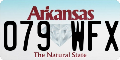 AR license plate 079WFX