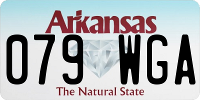AR license plate 079WGA