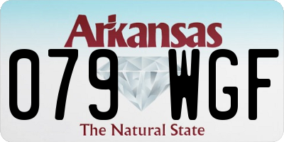 AR license plate 079WGF