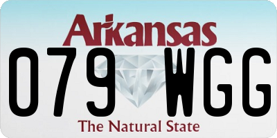 AR license plate 079WGG